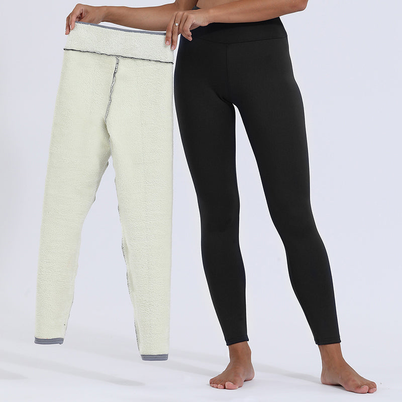Winter Leggings Warm Thick High Stretch Lamb Cashmere Leggins Skinny Fitness Woman Pants - QWIEL®