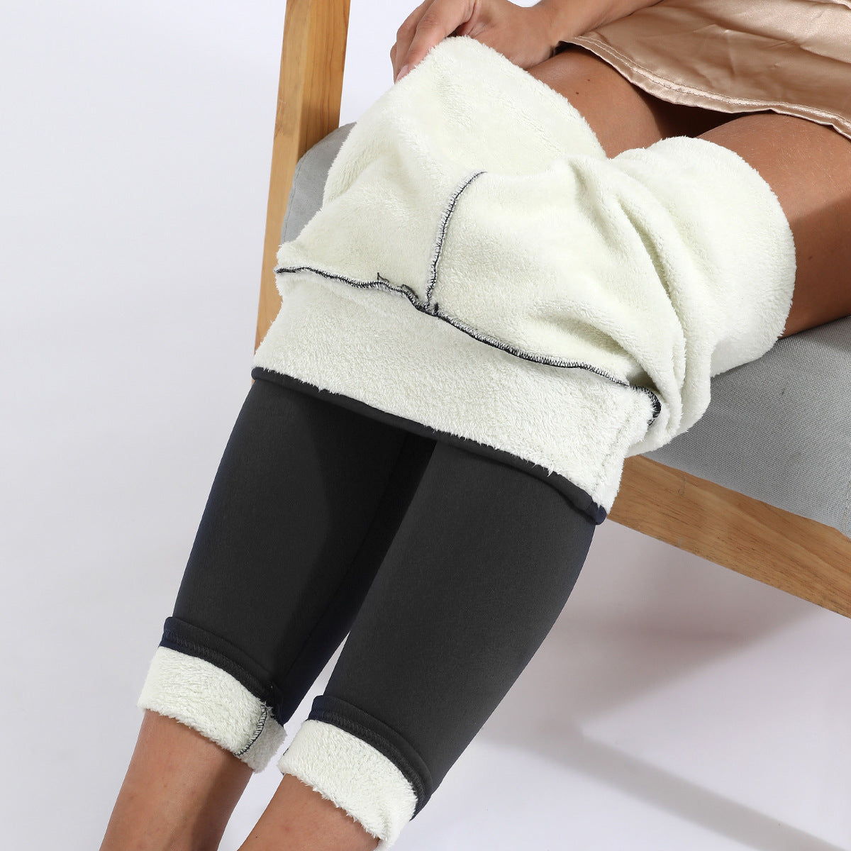 Winter Leggings Warm Thick High Stretch Lamb Cashmere Leggins Skinny Fitness Woman Pants - QWIEL®