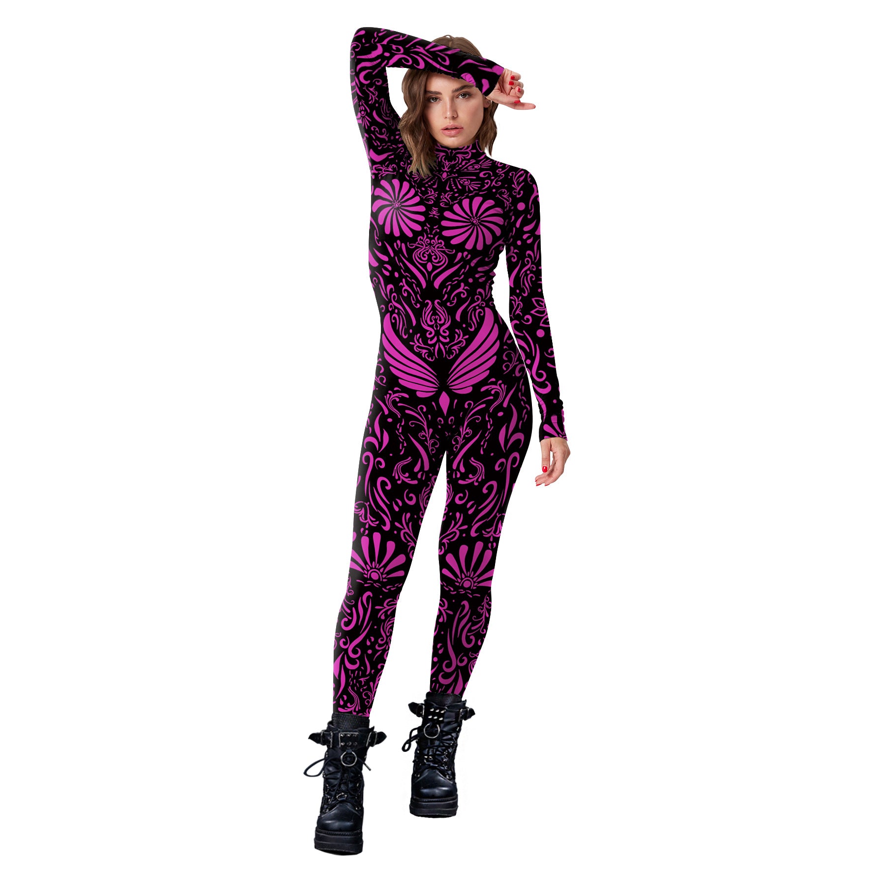 Women's Halloween Digital Printing Tight Jumpsuit - QWIEL®