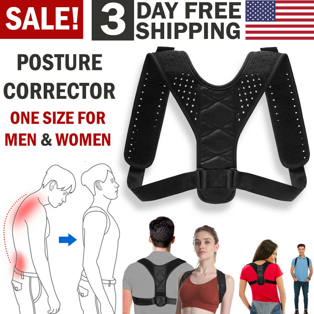 Posture Corrector Men Women Upper Back Pain Brace Clavicle Support Straightener - QWIEL®