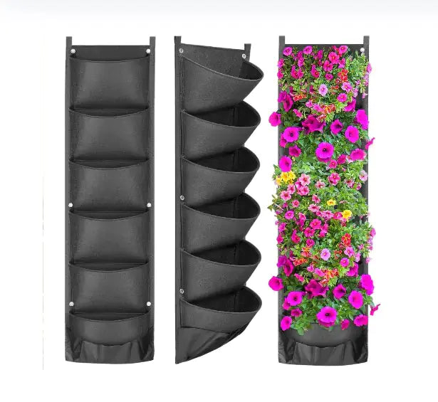 New Design Vertical Hanging Flower Pockets