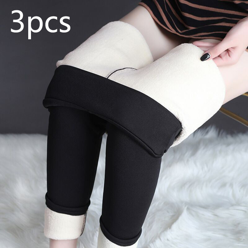 Winter Leggings Warm Thick High Stretch Lamb Cashmere Leggins Skinny Fitness Woman Pants - QWIEL®
