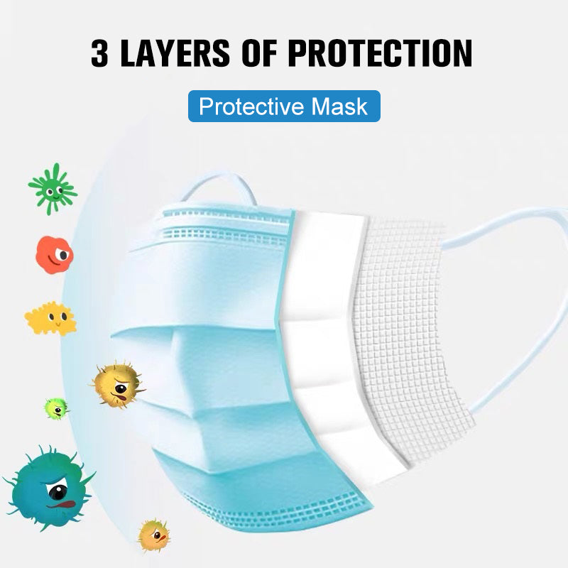 Professional Medical Mask Disposable 3-Ply Face Mask Antiviral Medical-Surgical Mask - QWIEL®