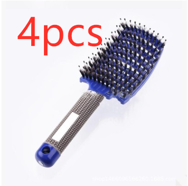 Hairbrush Anti Klit Brushy Haarborstel Women Detangler Hair Brush Bristle Nylon Scalp Massage  Teaser Hair Brush Comb - QWIEL®