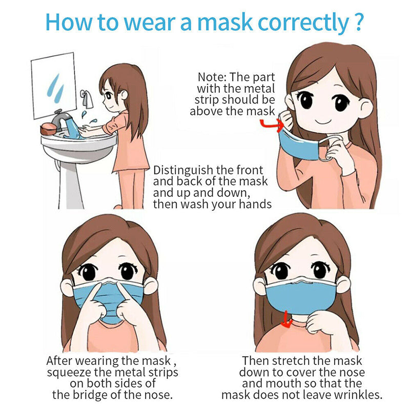 Professional Medical Mask Disposable 3-Ply Face Mask Antiviral Medical-Surgical Mask - QWIEL®
