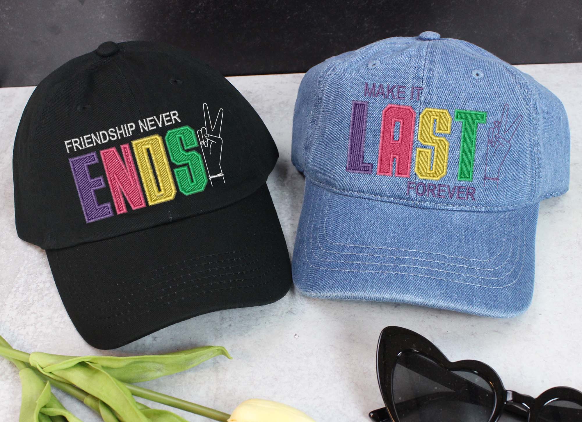 Friendship Never Ends - Girl Power Bachelorette Party Hats