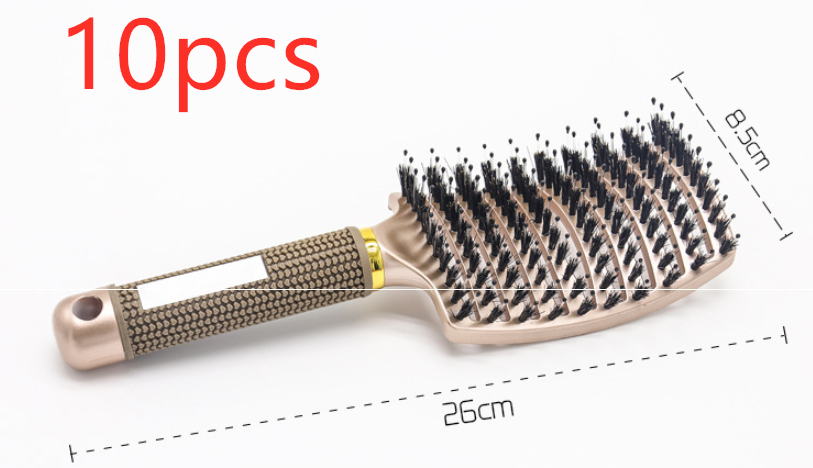 Hairbrush Anti Klit Brushy Haarborstel Women Detangler Hair Brush Bristle Nylon Scalp Massage  Teaser Hair Brush Comb - QWIEL®