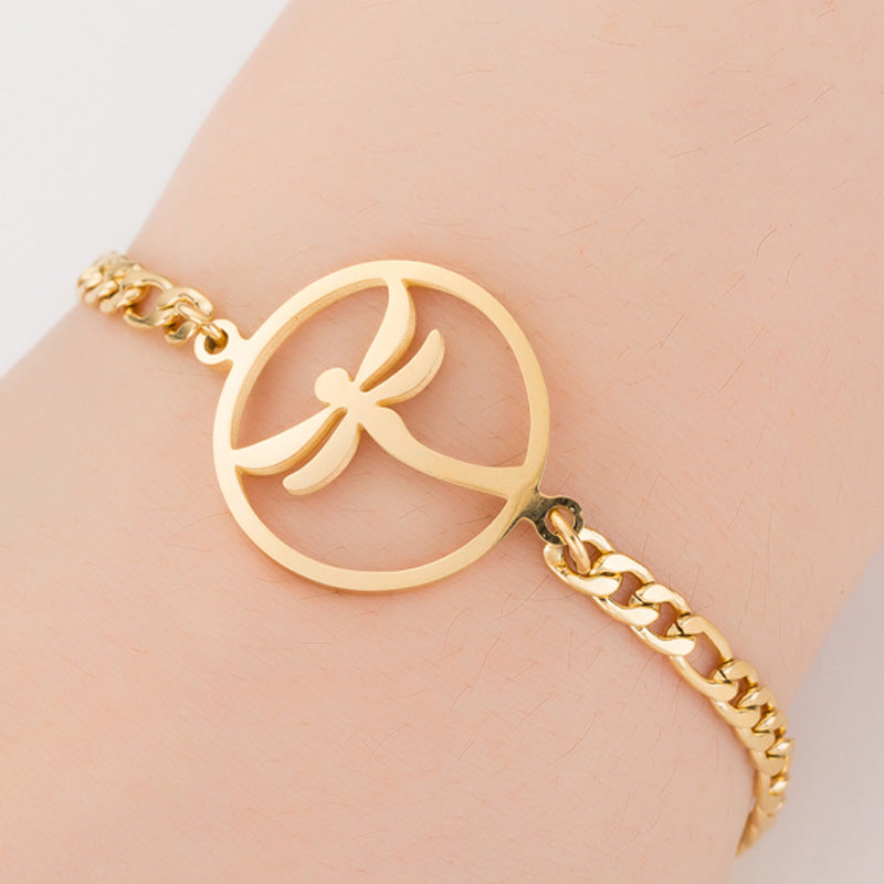 Gold Color Charms Bracelet Femme Stainless Steel Women Jewelry Lucky Origami Elephant Bracelets Friendship Gifts - QWIEL®