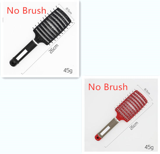 Hairbrush Anti Klit Brushy Haarborstel Women Detangler Hair Brush Bristle Nylon Scalp Massage  Teaser Hair Brush Comb - QWIEL®