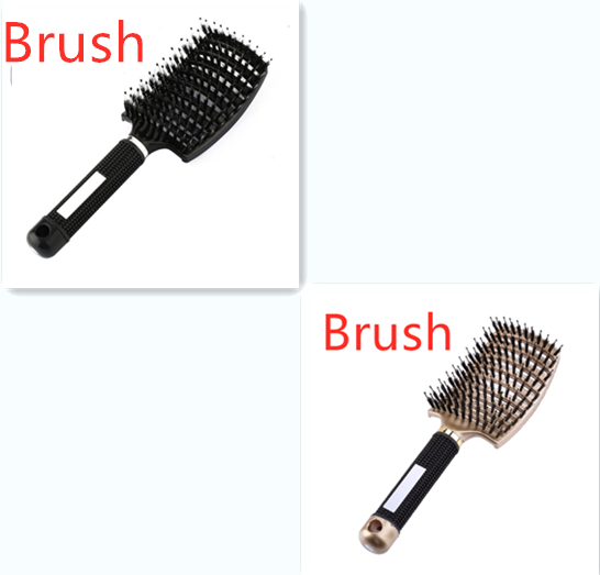 Hairbrush Anti Klit Brushy Haarborstel Women Detangler Hair Brush Bristle Nylon Scalp Massage  Teaser Hair Brush Comb - QWIEL®