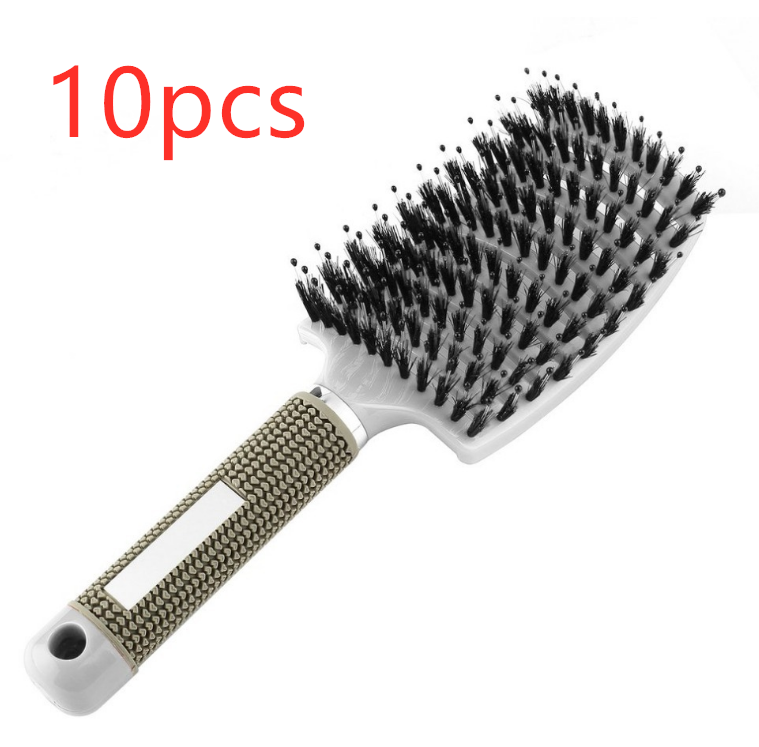 Hairbrush Anti Klit Brushy Haarborstel Women Detangler Hair Brush Bristle Nylon Scalp Massage  Teaser Hair Brush Comb - QWIEL®