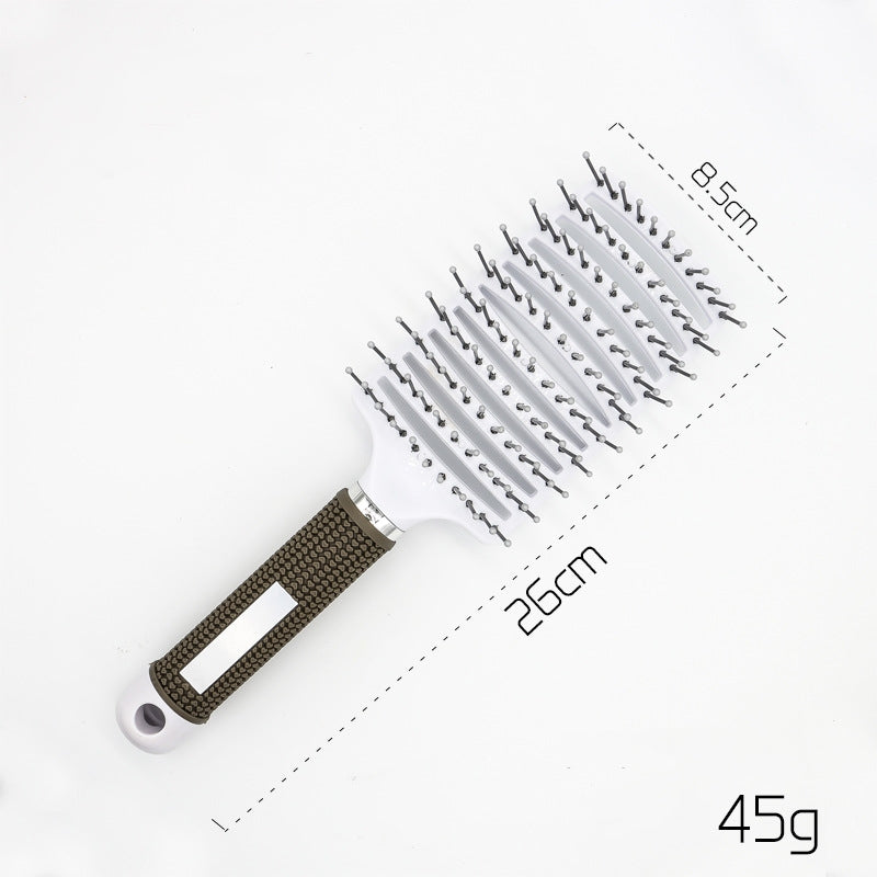 Hairbrush Anti Klit Brushy Haarborstel Women Detangler Hair Brush Bristle Nylon Scalp Massage  Teaser Hair Brush Comb - QWIEL®