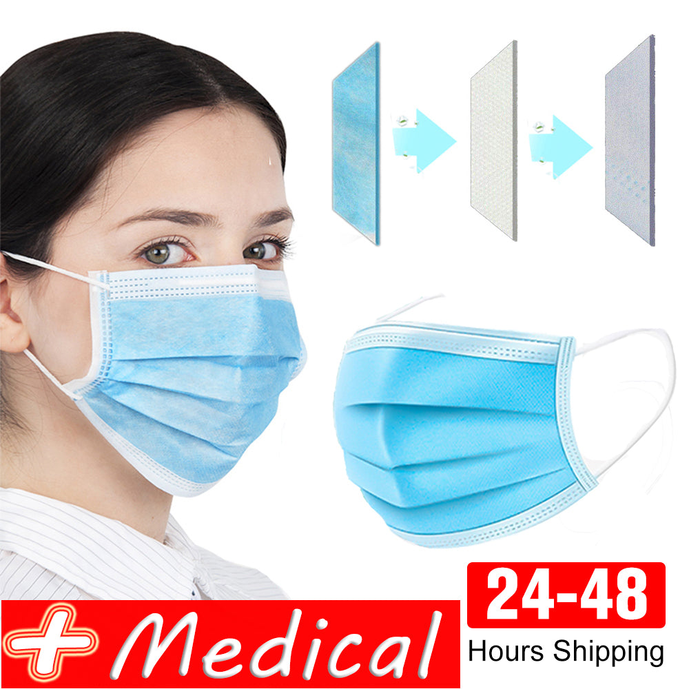 Professional Medical Mask Disposable 3-Ply Face Mask Antiviral Medical-Surgical Mask - QWIEL®