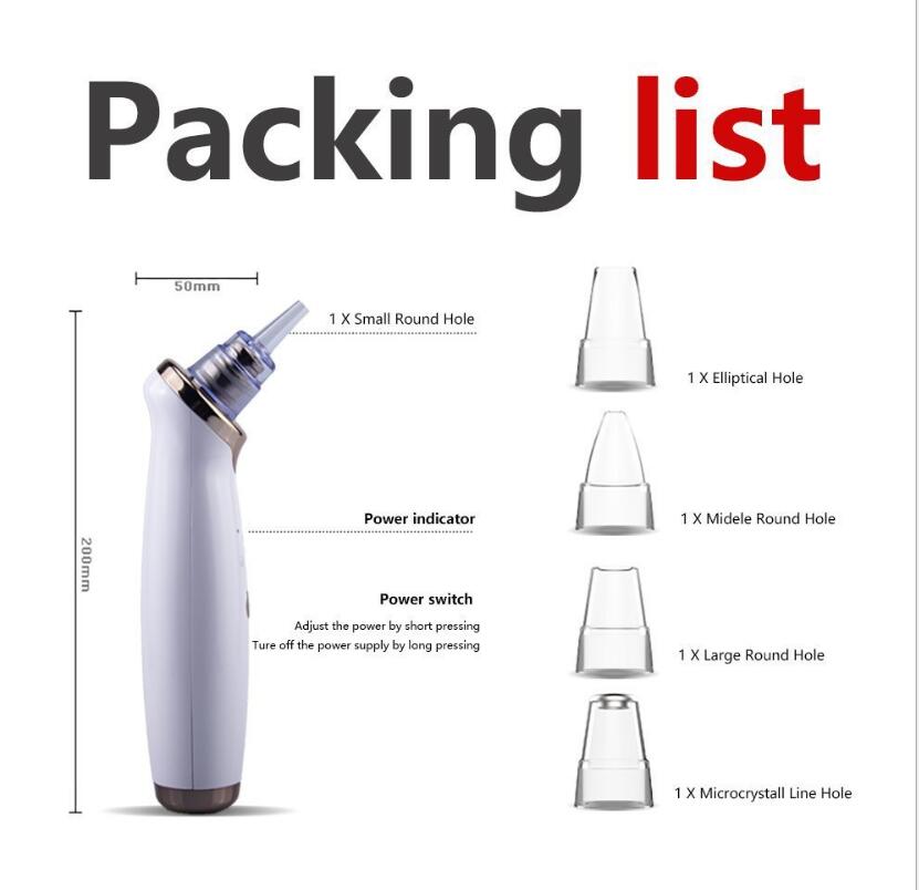 Blackhead Instrument Electric Suction Facial Washing Instrument Beauty Acne Cleaning Blackhead Suction Instrument - QWIEL®