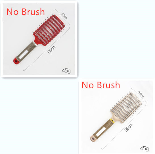 Hairbrush Anti Klit Brushy Haarborstel Women Detangler Hair Brush Bristle Nylon Scalp Massage  Teaser Hair Brush Comb - QWIEL®