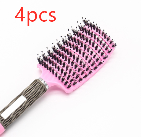 Hairbrush Anti Klit Brushy Haarborstel Women Detangler Hair Brush Bristle Nylon Scalp Massage  Teaser Hair Brush Comb - QWIEL®