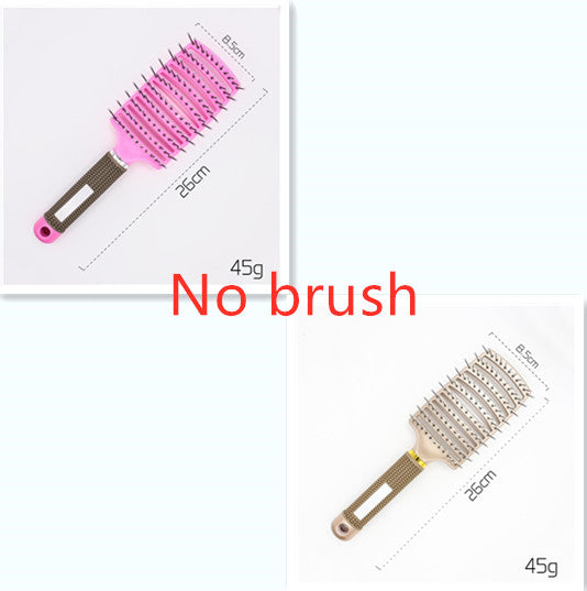 Hairbrush Anti Klit Brushy Haarborstel Women Detangler Hair Brush Bristle Nylon Scalp Massage  Teaser Hair Brush Comb - QWIEL®