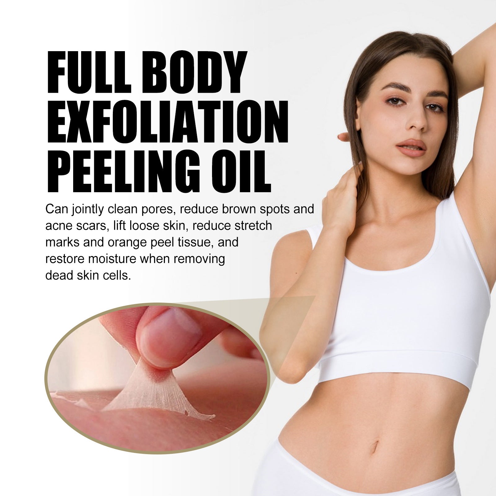 Delicate Brightening Body Cleaning Exfoliating Skin Care Oil - QWIEL®