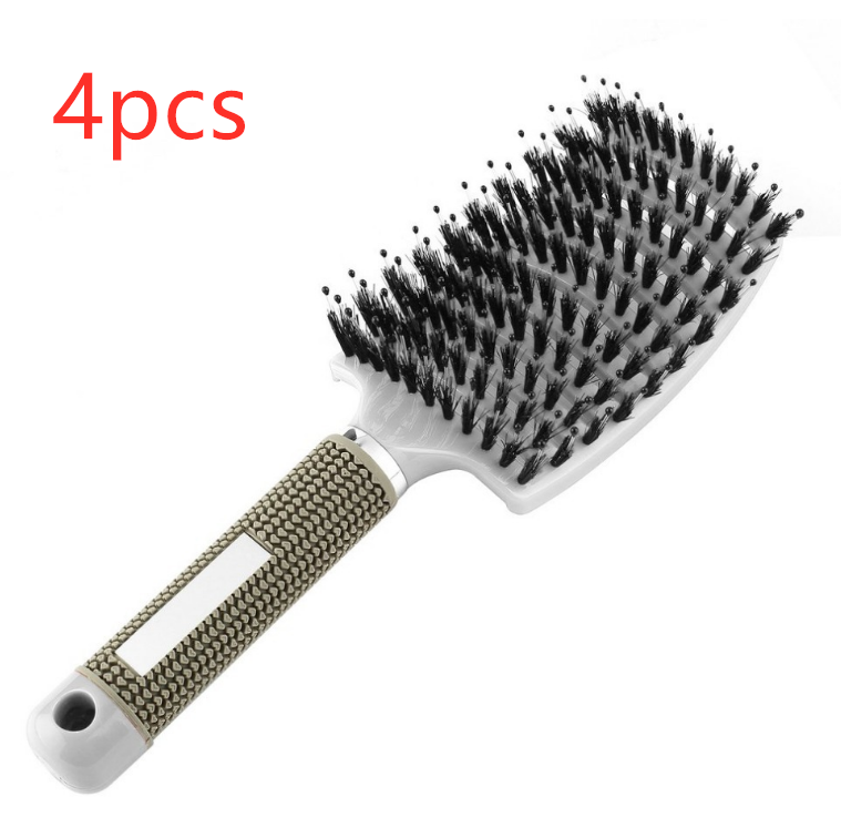 Hairbrush Anti Klit Brushy Haarborstel Women Detangler Hair Brush Bristle Nylon Scalp Massage  Teaser Hair Brush Comb - QWIEL®