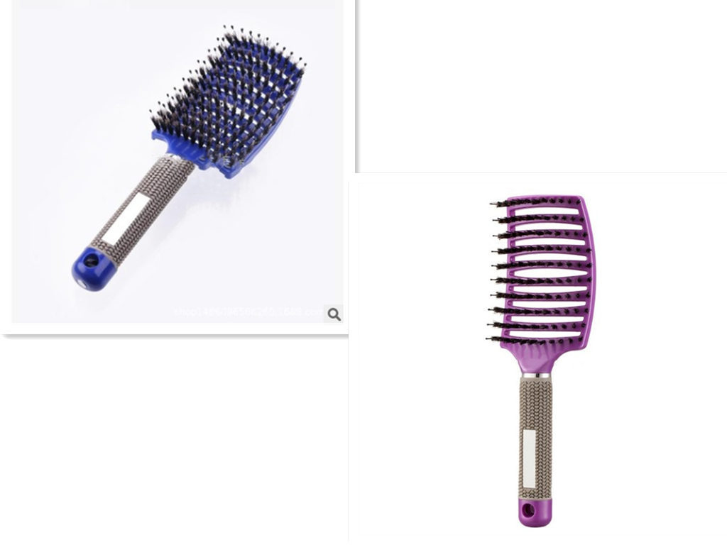 Hairbrush Anti Klit Brushy Haarborstel Women Detangler Hair Brush Bristle Nylon Scalp Massage  Teaser Hair Brush Comb - QWIEL®