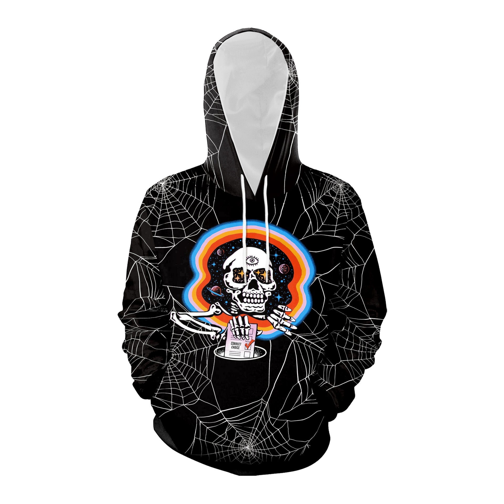 Women's Halloween Skull Hooded Casual Sweatshirt - QWIEL®