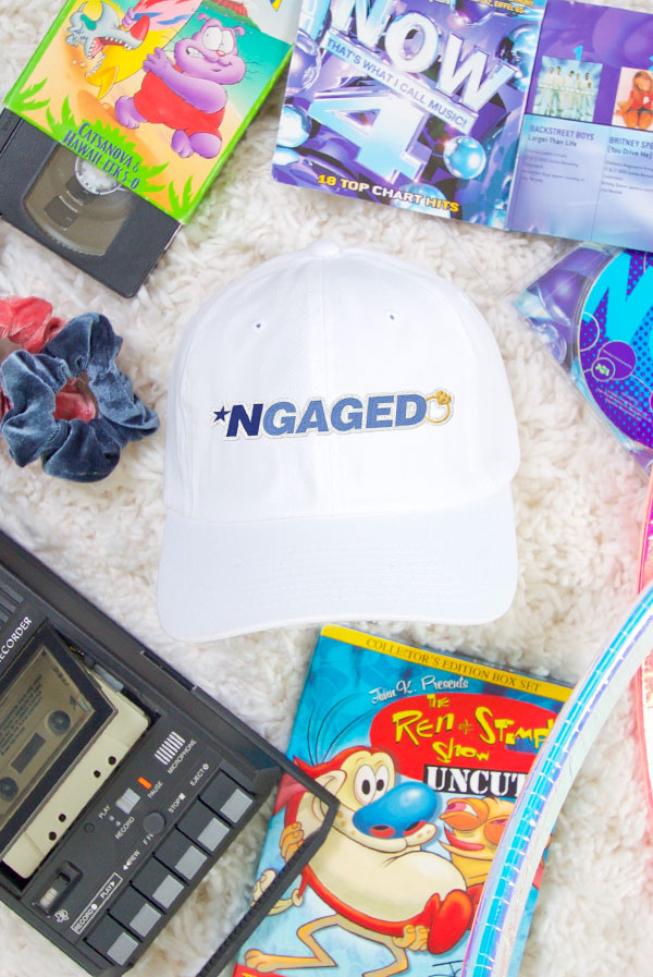 *NGAGED 90's Hats - Lots of Phrases for Your Ultimate Boy Band Bachelorette Party!