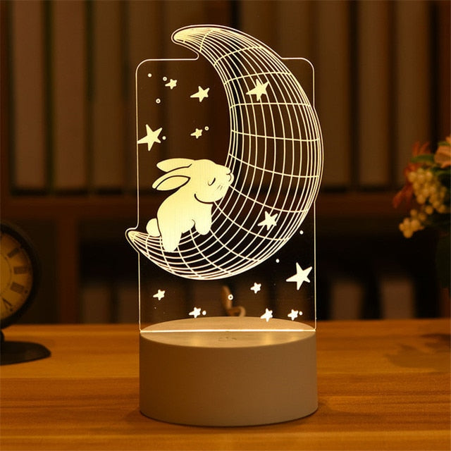 3D Led Night Light Model Toys