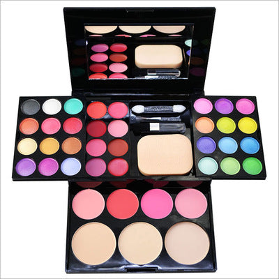 Makeup Box 24 Eyeshadow 8 Lipstick 4 Blush 3 Powder 39 Color Makeup Disc Combination Makeup Tray - QWIEL®