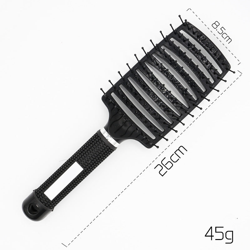 Hairbrush Anti Klit Brushy Haarborstel Women Detangler Hair Brush Bristle Nylon Scalp Massage  Teaser Hair Brush Comb - QWIEL®