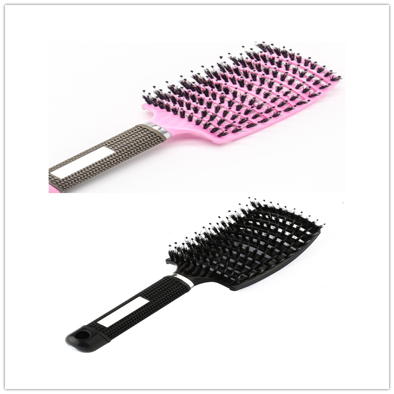 Hairbrush Anti Klit Brushy Haarborstel Women Detangler Hair Brush Bristle Nylon Scalp Massage  Teaser Hair Brush Comb - QWIEL®