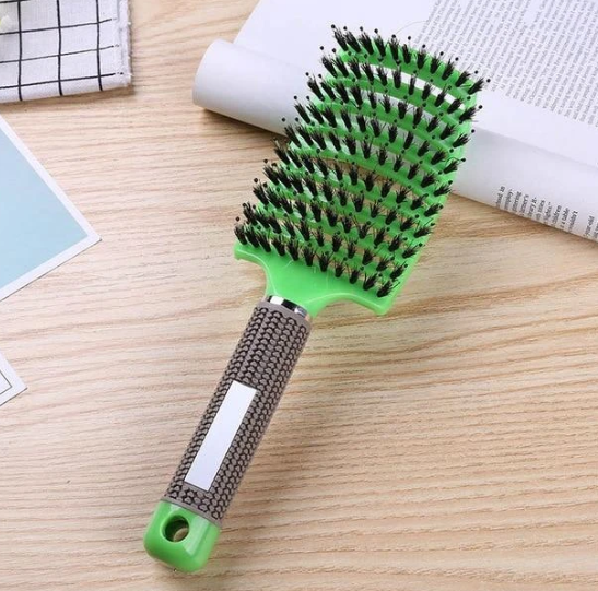 Hairbrush Anti Klit Brushy Haarborstel Women Detangler Hair Brush Bristle Nylon Scalp Massage  Teaser Hair Brush Comb - QWIEL®