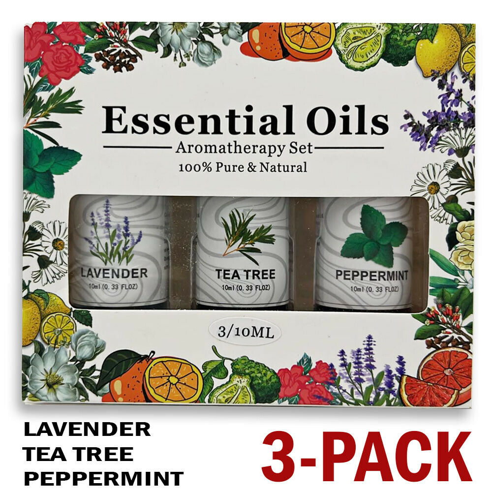 3 Pack - Aromatherapy Essential Oils Gift Set For Humidifiers Oil Diffuser Mist - QWIEL®