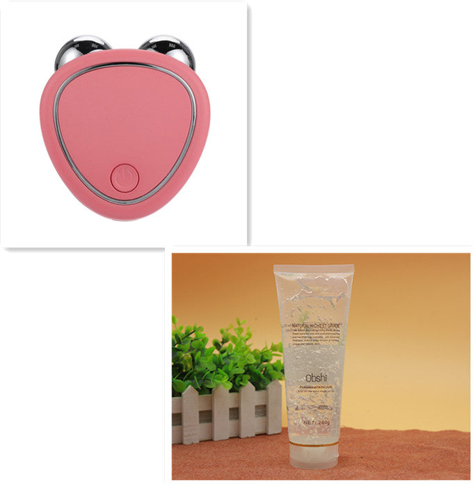Portable Facial Micro-current Beauty Instrument For Lifting Thinning And Reducing Edema With Double Roller Massager - QWIEL®