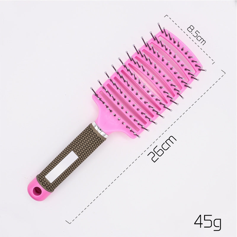 Hairbrush Anti Klit Brushy Haarborstel Women Detangler Hair Brush Bristle Nylon Scalp Massage  Teaser Hair Brush Comb - QWIEL®
