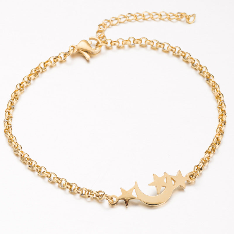 Gold Color Charms Bracelet Femme Stainless Steel Women Jewelry Lucky Origami Elephant Bracelets Friendship Gifts - QWIEL®