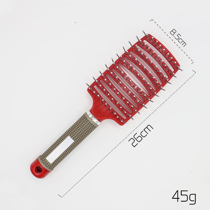 Hairbrush Anti Klit Brushy Haarborstel Women Detangler Hair Brush Bristle Nylon Scalp Massage  Teaser Hair Brush Comb - QWIEL®