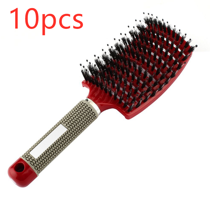 Hairbrush Anti Klit Brushy Haarborstel Women Detangler Hair Brush Bristle Nylon Scalp Massage  Teaser Hair Brush Comb - QWIEL®