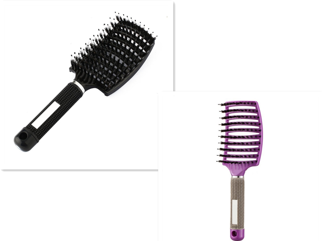 Hairbrush Anti Klit Brushy Haarborstel Women Detangler Hair Brush Bristle Nylon Scalp Massage  Teaser Hair Brush Comb - QWIEL®
