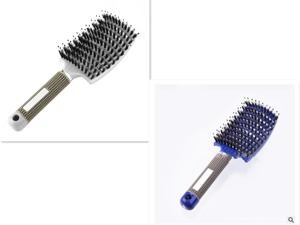 Hairbrush Anti Klit Brushy Haarborstel Women Detangler Hair Brush Bristle Nylon Scalp Massage  Teaser Hair Brush Comb - QWIEL®