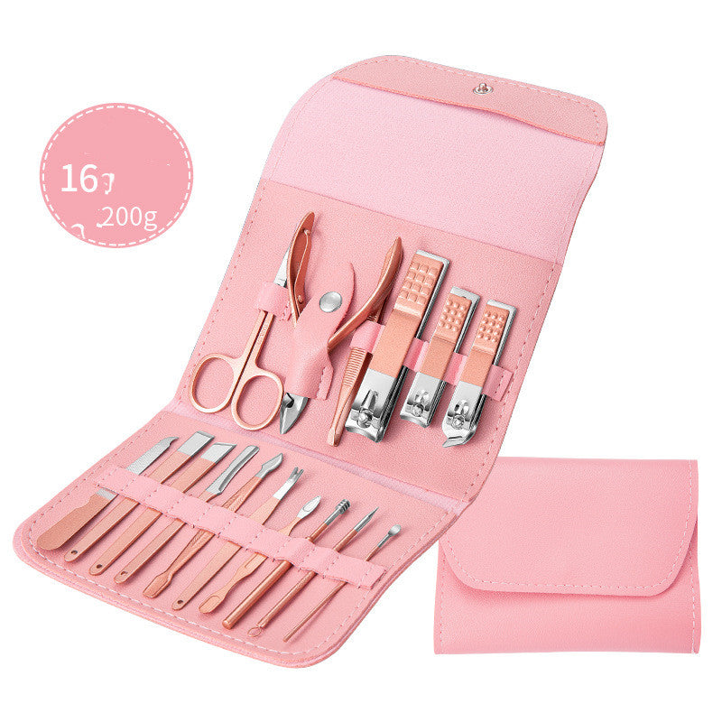 Professional Scissors Nail Clippers Set Ear Spoon Dead Skin Pliers Nail Cutting Pliers Pedicure Knife Nail Groove Trimmers - QWIEL®