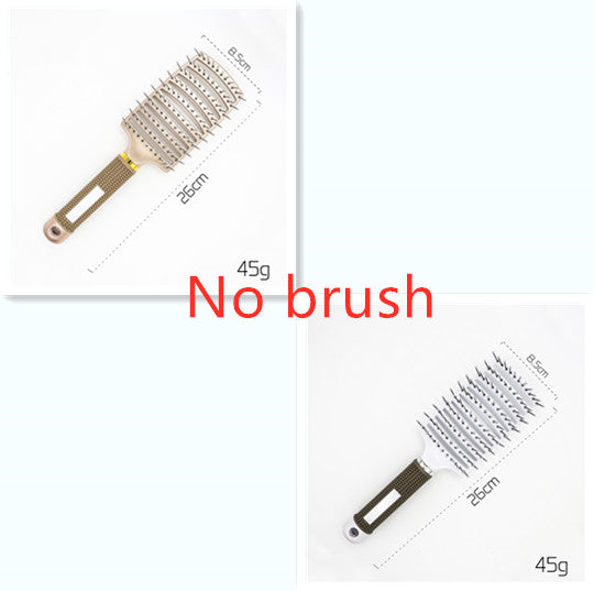 Hairbrush Anti Klit Brushy Haarborstel Women Detangler Hair Brush Bristle Nylon Scalp Massage  Teaser Hair Brush Comb - QWIEL®