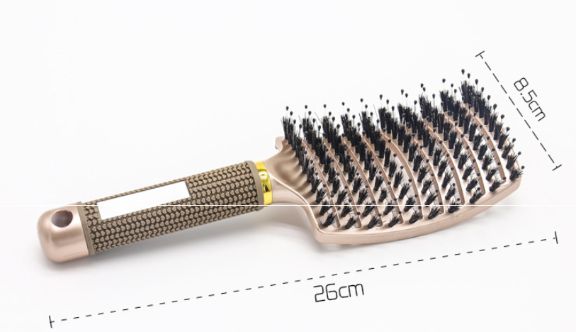 Hairbrush Anti Klit Brushy Haarborstel Women Detangler Hair Brush Bristle Nylon Scalp Massage  Teaser Hair Brush Comb - QWIEL®