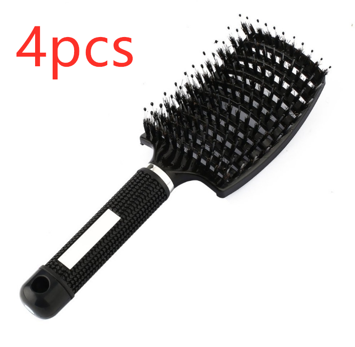Hairbrush Anti Klit Brushy Haarborstel Women Detangler Hair Brush Bristle Nylon Scalp Massage  Teaser Hair Brush Comb - QWIEL®