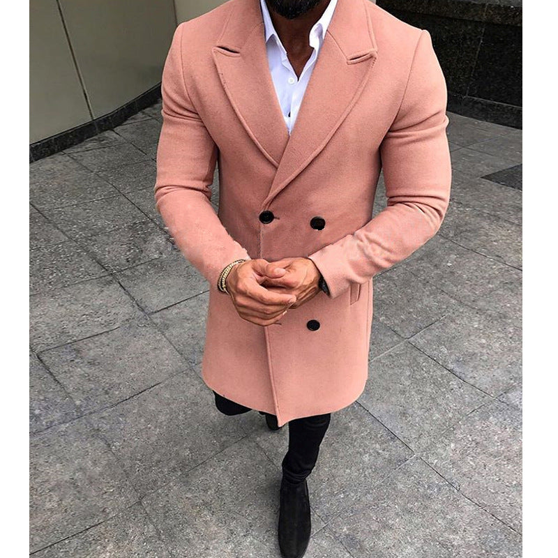 wish hot-selling men's woolen coat