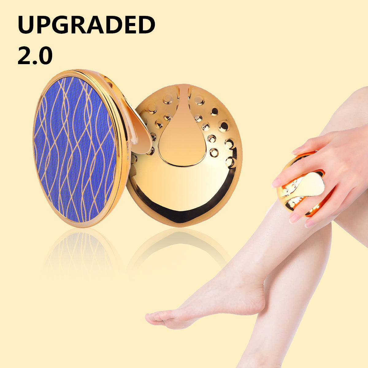 Upgraded Crystal Nano Epilator Crystal Hair Remover Magic Hair Eraser For Women And Men Physical Exfoliating Tool Painless Hair Eraser Removal Tool For Legs Back Arms - QWIEL®