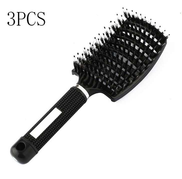 Hairbrush Anti Klit Brushy Haarborstel Women Detangler Hair Brush Bristle Nylon Scalp Massage  Teaser Hair Brush Comb - QWIEL®