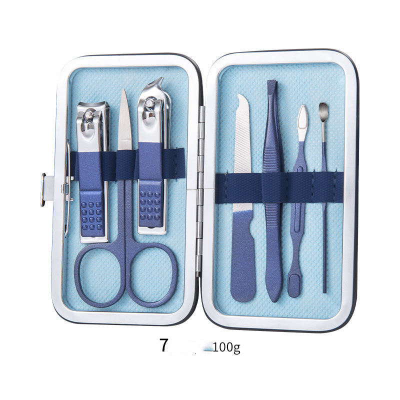 Professional Scissors Nail Clippers Set Ear Spoon Dead Skin Pliers Nail Cutting Pliers Pedicure Knife Nail Groove Trimmers - QWIEL®