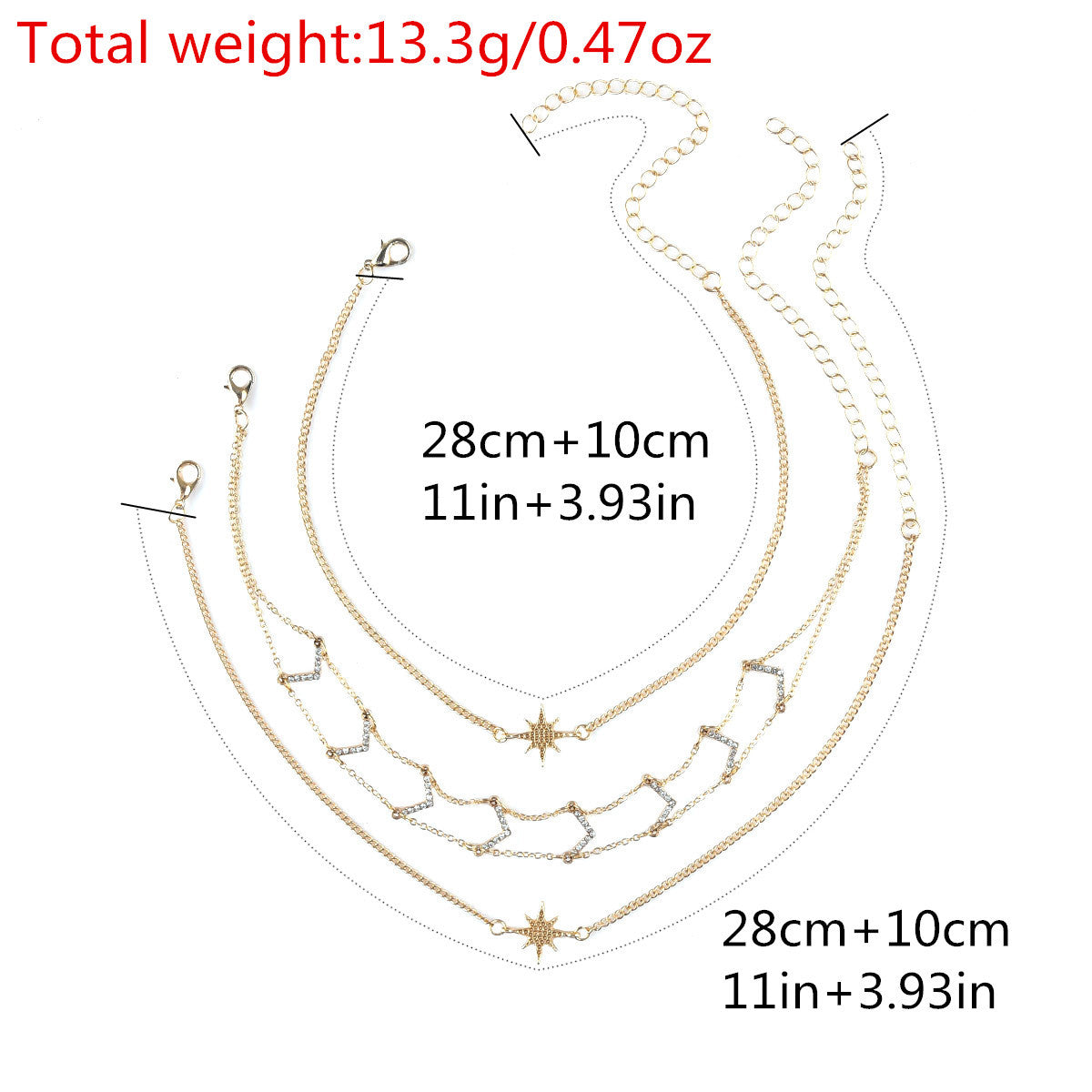 Simple Multi-element Set Items With Double Diamonds - QWIEL®