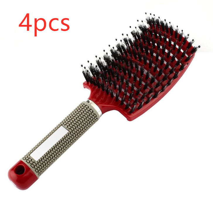 Hairbrush Anti Klit Brushy Haarborstel Women Detangler Hair Brush Bristle Nylon Scalp Massage  Teaser Hair Brush Comb - QWIEL®