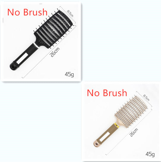Hairbrush Anti Klit Brushy Haarborstel Women Detangler Hair Brush Bristle Nylon Scalp Massage  Teaser Hair Brush Comb - QWIEL®